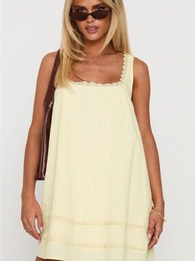 Princess Polly Alani Mini Dress Butter - US 8 /